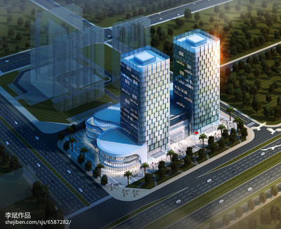 龍城大街建筑外立面裝飾-裝修設計效果圖-謀設計師作品-設計本